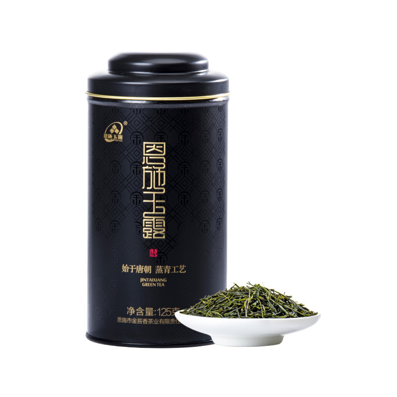 【茗茶优品】金苔香绿茶 蒸青工艺 恩施玉露-罐装 分销125g